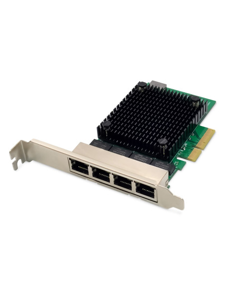 Karta Sieciowa Przewodowa Quad-Rj45 2.5Gbe Pci Express 2.1 Chipset: Rtl8125B+Asm1806