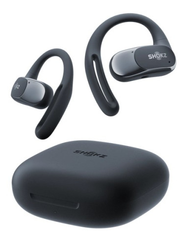 Shokz Openfit Air Zestaw Słuchawkowy Bezprzewodowy Nauszny Połączenia/Muzyka/Sport/Codzienność Bluetooth Czarny