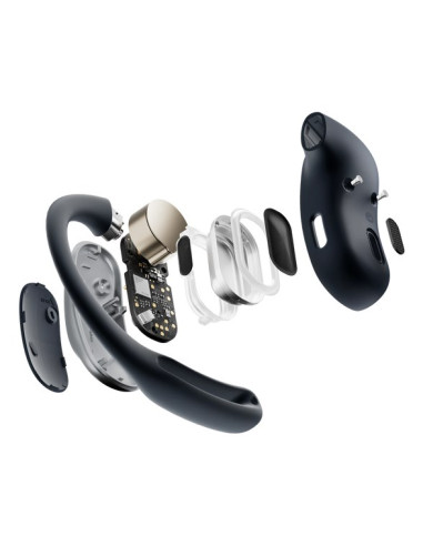 Shokz Openfit Air Zestaw Słuchawkowy Bezprzewodowy Nauszny Połączenia/Muzyka/Sport/Codzienność Bluetooth Czarny