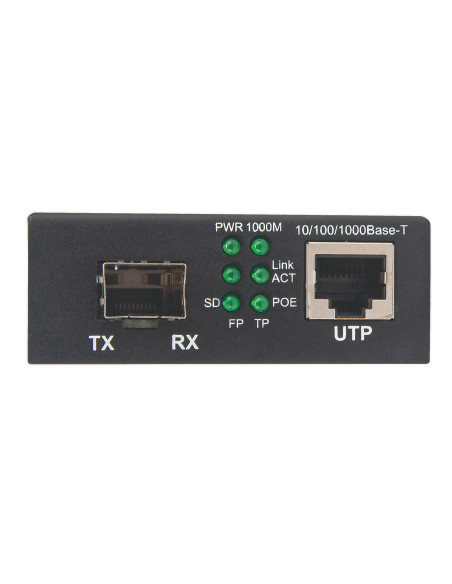 Intellinet 508216 Konwerter Sieciowy 1000 Mbit/S Czarny