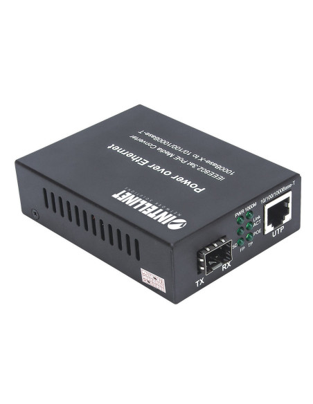 Intellinet 508216 Konwerter Sieciowy 1000 Mbit/S Czarny