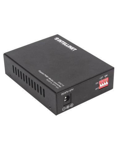 Intellinet 508216 Konwerter Sieciowy 1000 Mbit/S Czarny