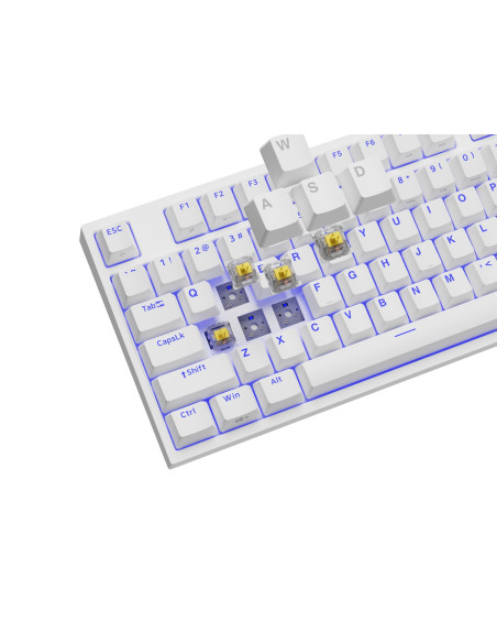 Genesis Thor 404 Tkl Klawiatura Gaming Usb Qwerty Amerykański Międzynarodowy Biały