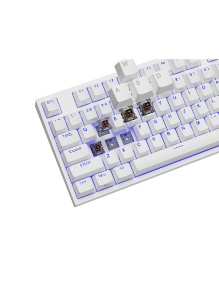 Genesis Thor 404 Tkl Klawiatura Gaming Usb Qwerty Amerykański Międzynarodowy Biały