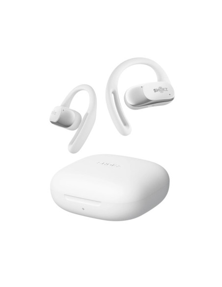 Shokz Openfit Air, Weiss Zestaw Słuchawkowy Bezprzewodowy Nauszny Połączenia/Muzyka/Sport/Codzienność Bluetooth Biały