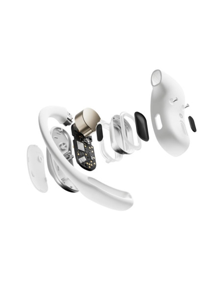 Shokz Openfit Air, Weiss Zestaw Słuchawkowy Bezprzewodowy Nauszny Połączenia/Muzyka/Sport/Codzienność Bluetooth Biały