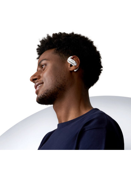 Shokz Openfit Air, Weiss Zestaw Słuchawkowy Bezprzewodowy Nauszny Połączenia/Muzyka/Sport/Codzienność Bluetooth Biały