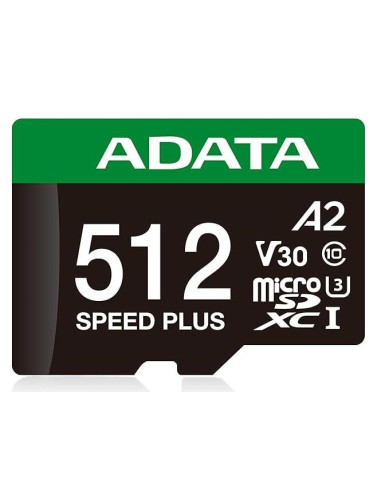 Karta Pamięci Memory Micro Sdxc 512Gb Uhs-I Adata Ud512Gui3V30A2Sp-Ra1