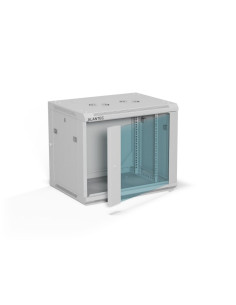Alantec Szafa Wisząca 19" 9U 600X450, Drzwi Szklane,  Kolor Szary, Zmontowana (Sw-9U-600-450-01-Sa)