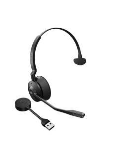 Jabra Engage 55 Zestaw Słuchawkowy Bezprzewodowy Opaska Na Głowę Biuro/Centrum Telefoniczne Czarny, Tytan