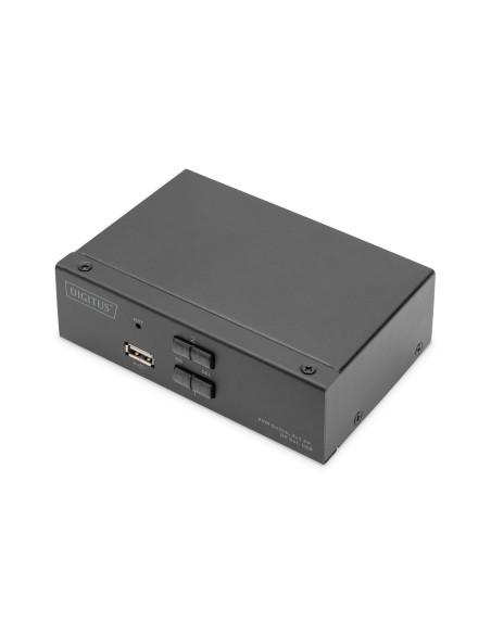 Digitus Przełącznik Kvm, 2X1 Dp, Dp Out, Usb