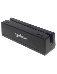 Manhattan Magnetkartenleser Usb Drei Spuren Leser   Schwarz