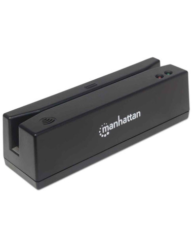 Manhattan Magnetkartenleser Usb Drei Spuren Leser   Schwarz