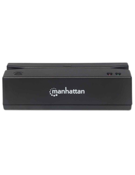 Manhattan Magnetkartenleser Usb Drei Spuren Leser   Schwarz