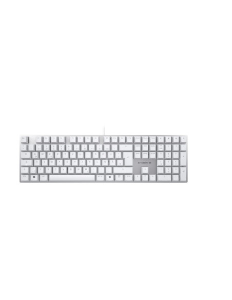 Cherry Kc 200 Mx Klawiatura Uniwersalne Usb Qwertz Niemiecki Srebrny, Biały
