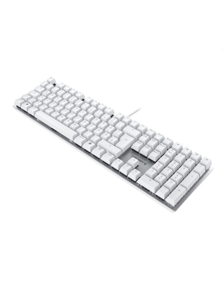 Cherry Kc 200 Mx Klawiatura Uniwersalne Usb Qwertz Niemiecki Srebrny, Biały