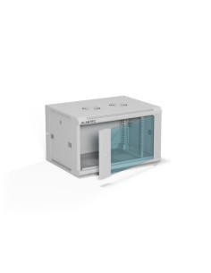 Alantec Szafa Wisząca 19" 6U 600X450, Drzwi Szklane,  Kolor Szary, Zmontowana (Sw-6U-600-450-01-Sa)
