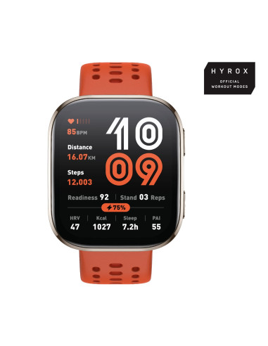 Amazfit Bip 6 Red 5 Cm (1.97") Amoled Cyfrowy 390 X 450 Px Ekran Dotykowy Złoto Gps