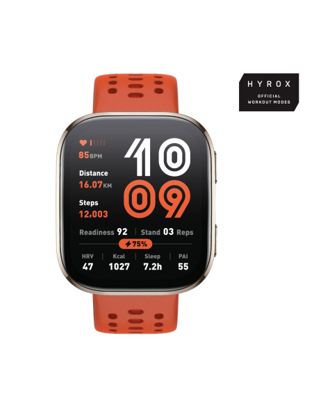 Amazfit Bip 6 Red 5 Cm (1.97") Amoled Cyfrowy 390 X 450 Px Ekran Dotykowy Złoto Gps