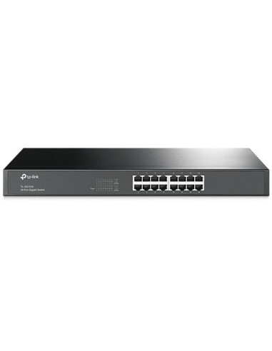 Tp-Link Tl-Sg1016 Przełącznik Sieciowy Nie Zarządzany Gigabit Ethernet (10/100/1000) 1U Czarny