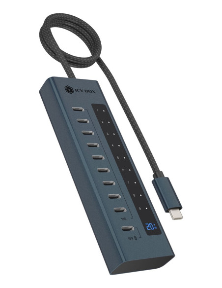 Icy Box Ib-Hub1450-C31 10000 Mbit/S Antracyt