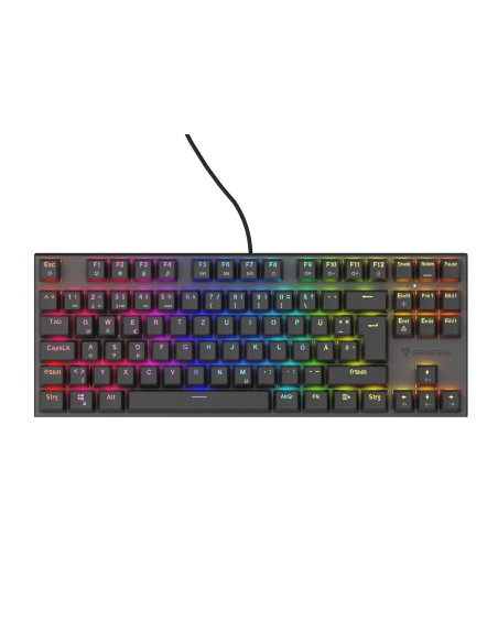 Genesis Nkg-1886 Klawiatura Gaming Usb Qwertz Niemiecki Czarny