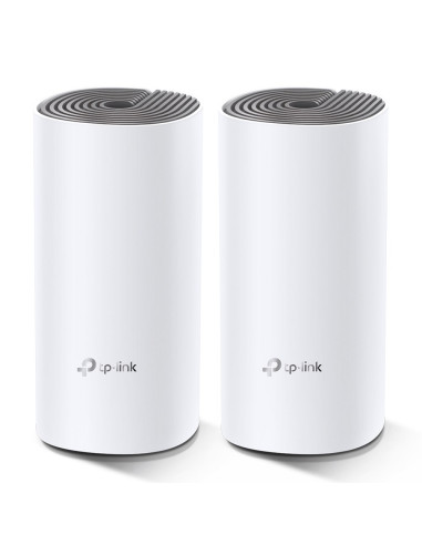 Tp-Link Deco E4 (2-Pack) Dual-Band (2.4 Ghz/5 Ghz) Wi-Fi 5 (802.11Ac) Biały, Szary Wewnętrzny