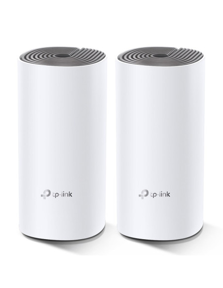 Tp-Link Deco E4 (2-Pack) Dual-Band (2.4 Ghz/5 Ghz) Wi-Fi 5 (802.11Ac) Biały, Szary Wewnętrzny