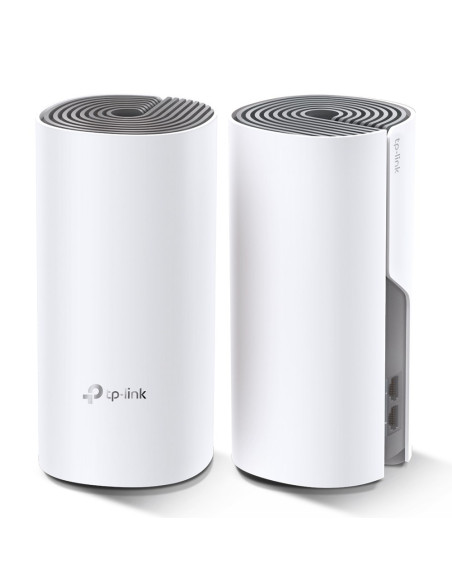 Tp-Link Deco E4 (2-Pack) Dual-Band (2.4 Ghz/5 Ghz) Wi-Fi 5 (802.11Ac) Biały, Szary Wewnętrzny