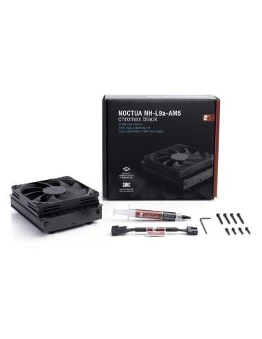 Noctua Nh-L9A-Am5 Chromax.black System Chłodzenia Komputerów Procesor Chłodnica Powietrza 9,2 Cm Czarny 1 Szt.