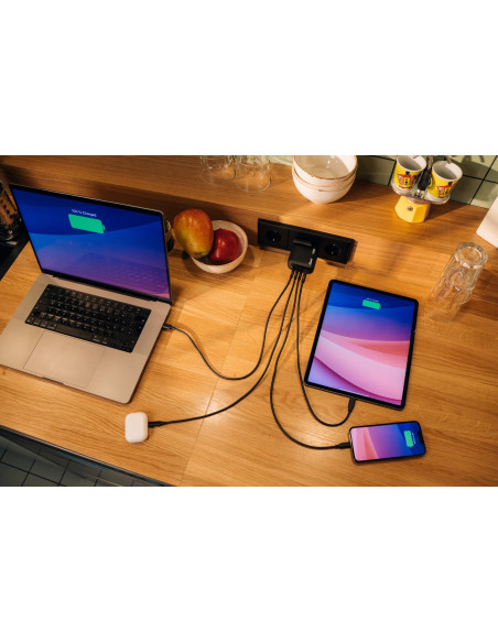 Verbatim Mini Gan Ładowarka 100W 3Xusb-C Pd, 1Xusb-A Qc 3.0