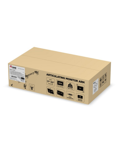 Equip 650158 Uchwyt / Stojak Do Monitorów 81,3 Cm (32") Biurko Czarny