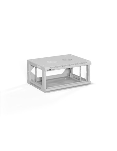 Alantec Szafa Wisząca 19" 4U 600X450, Drzwi Szklane,  Kolor Szary, Zmontowana (Sw-4U-600-450-01-Sa)