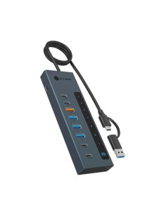 Icy Box Ib-Hub1743-Cpd Usb 3.2 Gen 2 (3.1 Gen 2) Type-A + Type-C 10000 Mbit/S Niebieski 2