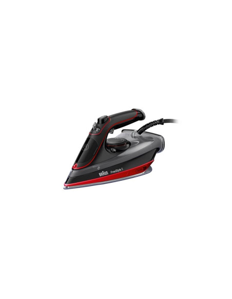 Braun Texstyle 5 Si 5057 Rd Żelazko Parowe Płyta Ceramiczna 2700 W Czarny, Czerwony