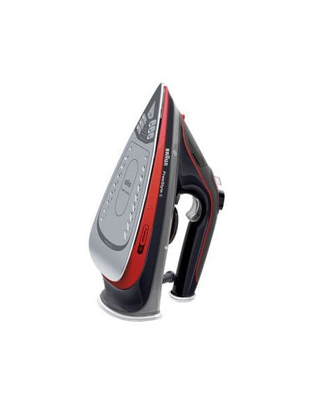 Braun Texstyle 5 Si 5057 Rd Żelazko Parowe Płyta Ceramiczna 2700 W Czarny, Czerwony