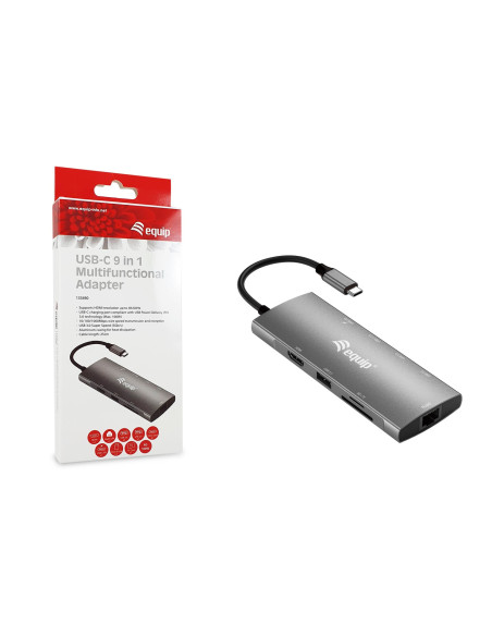 Equip 133490 Stacja Dokująca Przewodowa Usb 3.2 Gen 1 (3.1 Gen 1) Type-C Szary