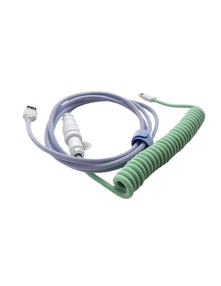 Ducky Premicord Kabel Usb 1,8 M Usb A Usb C Niebieski, Zielony