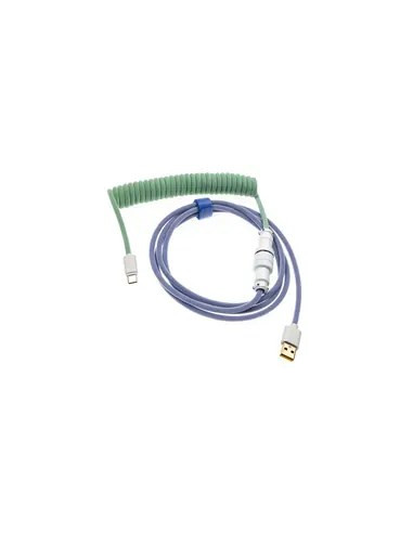 Ducky Premicord Kabel Usb 1,8 M Usb A Usb C Niebieski, Zielony