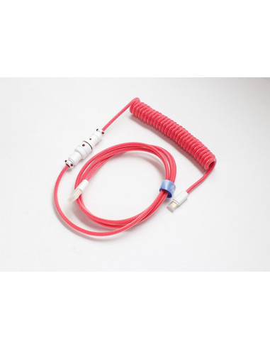 Ducky Premicord Kabel Usb 1,8 M Usb A Usb C Różowy