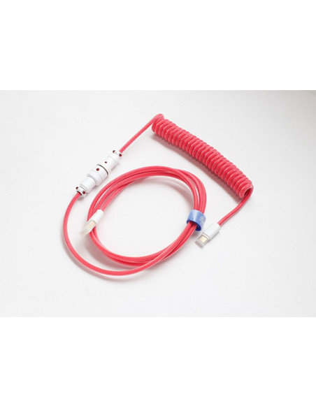 Ducky Premicord Kabel Usb 1,8 M Usb A Usb C Różowy