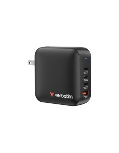 Ładowarka Verbatim Mini Gan 165W 3Xusb-C 1Xusb-A Us/Eu/Uk 2
