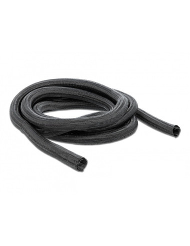 Delock Koszulka Pleciona, Rozciągana 10 M X 25 Mm Czarna