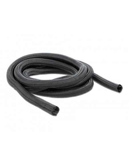 Delock Koszulka Pleciona, Rozciągana 10 M X 25 Mm Czarna