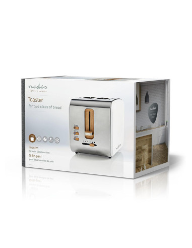 Toster Nedis Kabt510Ewt Biały