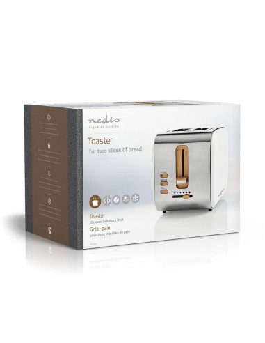Toster Nedis Kabt510Ewt Biały