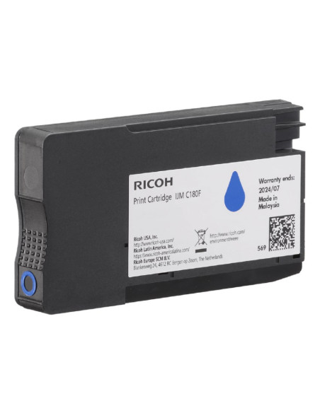 Ricoh 408518 Kaseta Z Tonerem 1 Szt. Oryginalny Cyjan