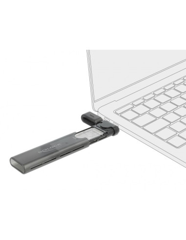 Delock Obudowa Zewnętrzna Usb Type-C Na M.2 Nvme Pcie Lub Sata Ssd - Beznarzędziowa