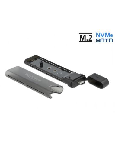 Delock Obudowa Zewnętrzna Usb Type-C Na M.2 Nvme Pcie Lub Sata Ssd - Beznarzędziowa