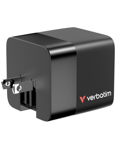 Ładowarka Verbatim Gan 65W 2Xusb-C Pd,1Xusb-A, Retrac. Przewód 32217
